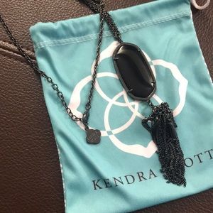 Kendra Scott Rayne necklace in gunmetal